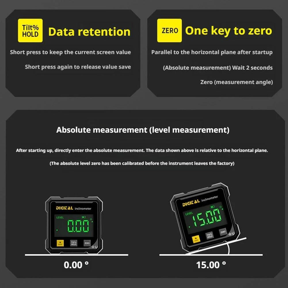 Digital Laser Angle Finder Protractor Tool