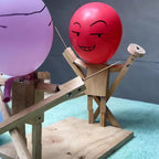 Jollyjute Handmade Wooden Fencing Puppets
