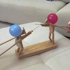 Jollyjute Handmade Wooden Fencing Puppets