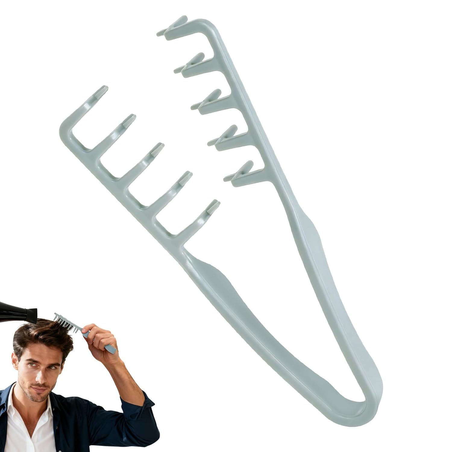 Doresty Voluminous Wide-toothed Hair Comb Men's Fluffy Texture