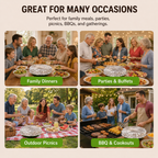 Uspoplarshop Home dining table & food container aluminum foil heat-retaining cover ( 10pcs )