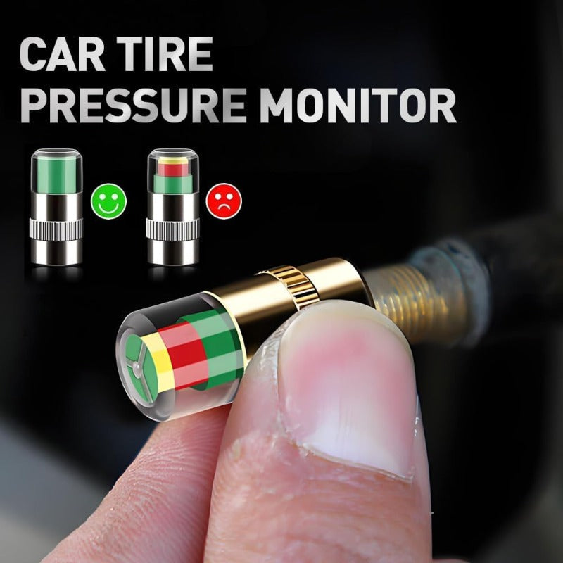 3-Color Tire Pressure Alert Caps