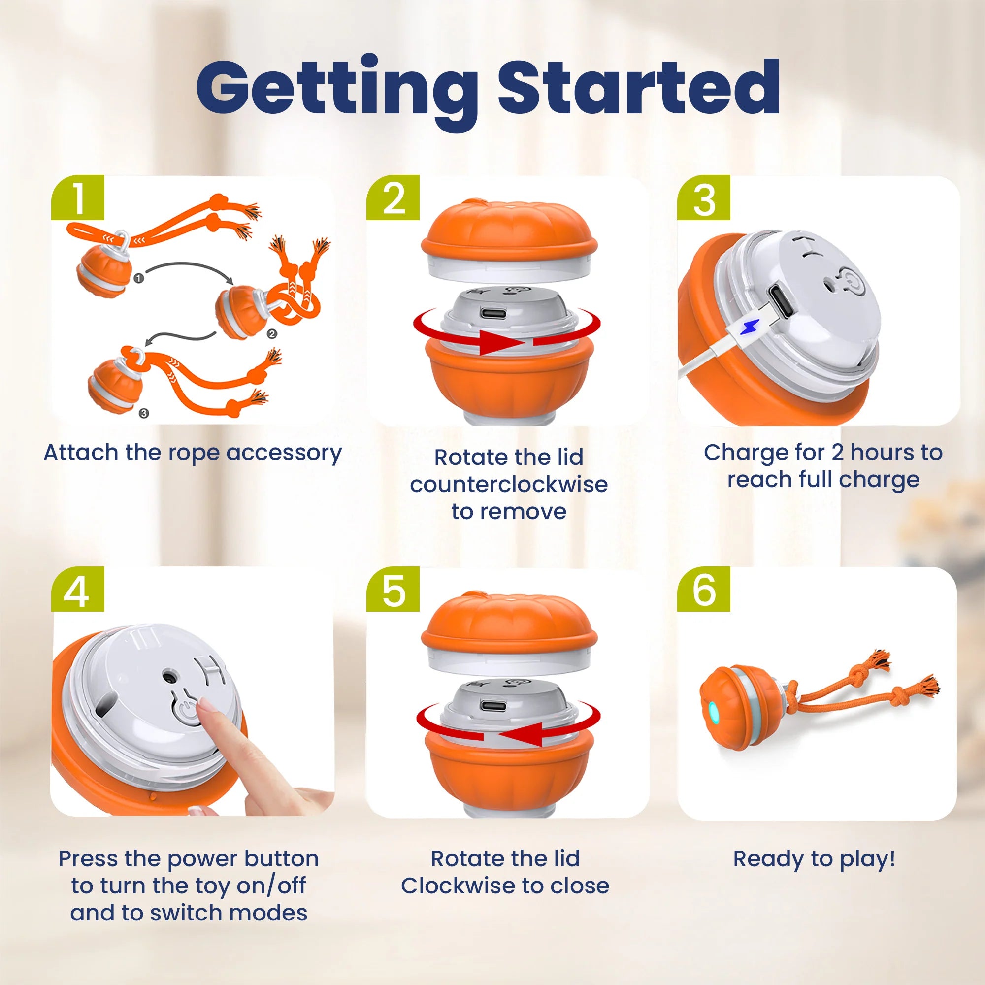 Interactive Smart Rolling Pet Ball