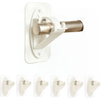 Fvaulity New Self Adhesive Rod Brackets, No Drill Needed Curtain Rod Holders