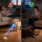 Quotationy 10000mAh Portable Charger with Dock – Built-in Cables & Family Charging Station for Home & Office