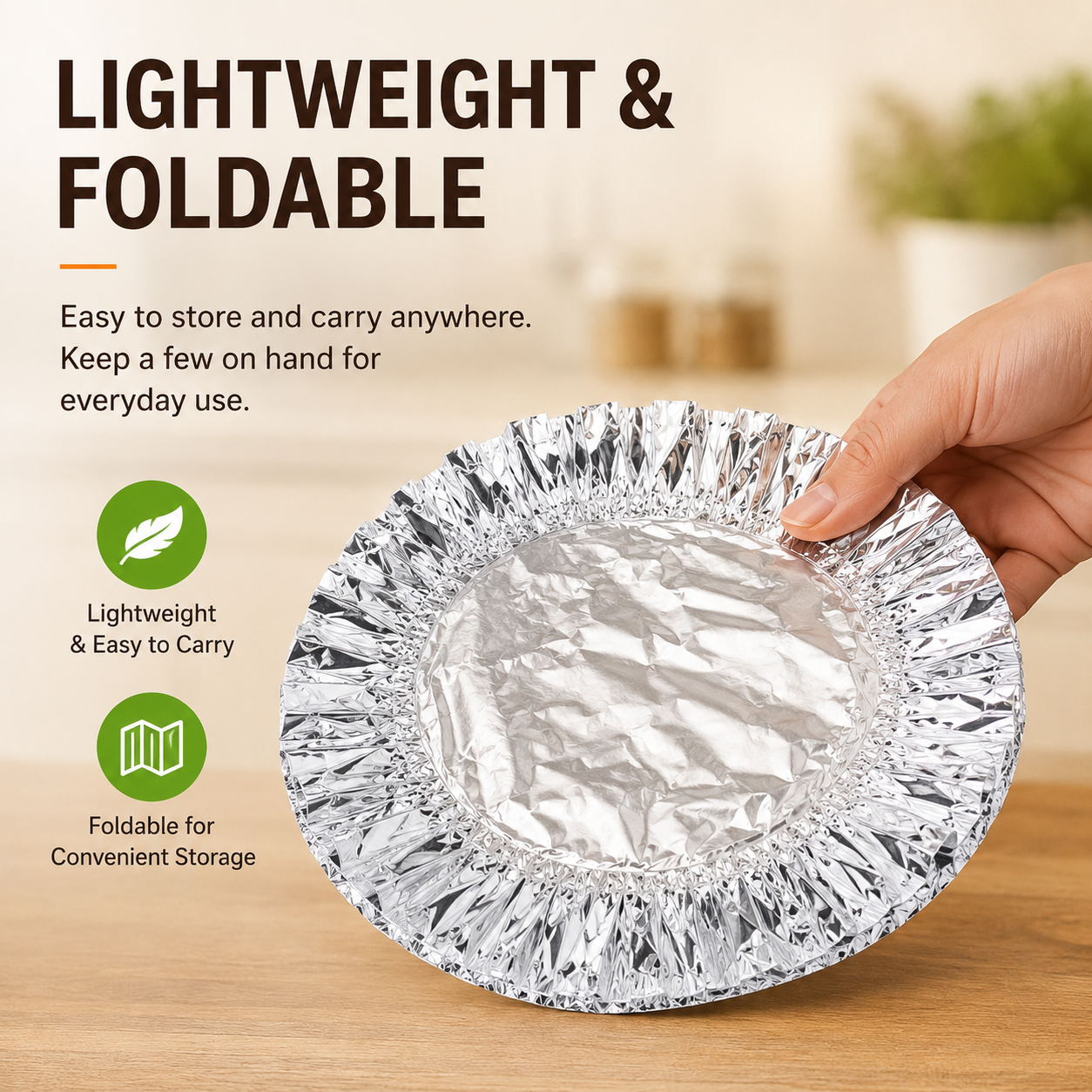 Uspoplarshop Home dining table & food container aluminum foil heat-retaining cover ( 10pcs )