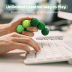 ClickiKeys Magnetic Silent Fidget Balls 6 Pack - Soft Silicone Sensory Toys for Teens & Adults - Silent Stress Relief