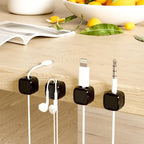 Pleteffect Magnetic Cord Organizer, Easy Secure Adhesive Cable Management
