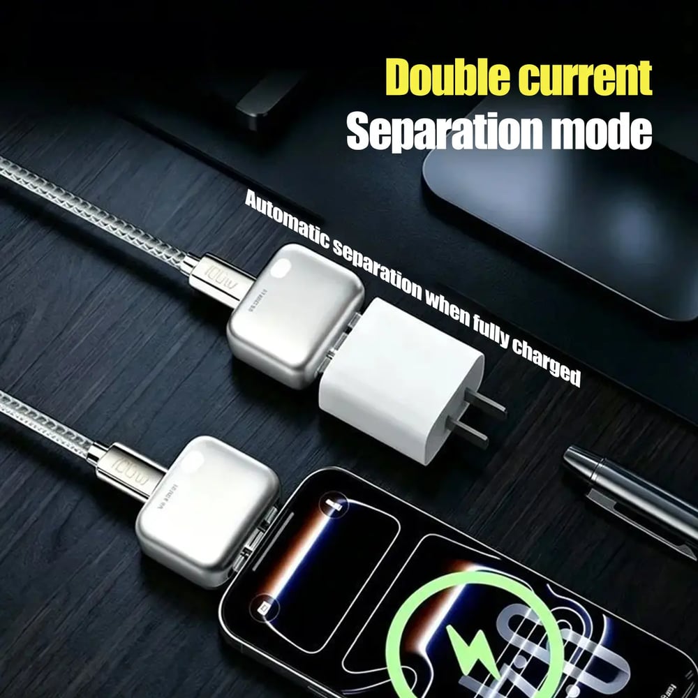 Comprisely Smart Auto Stop Charging Protector - AI Auto Disconnect 140W Fast Charger | Overcharge Protection for iPhone & Android