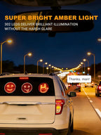 Krejova Car Finger Light with Remote, Hand Gesture Amber LED Light - 14 Modes for Road Rage Warning Signs Ideal Car Accessory