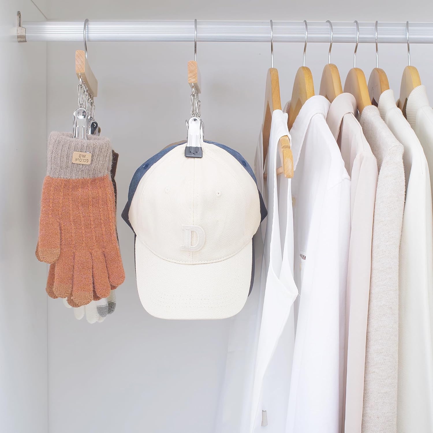 Submarinen Wooden Hat Hanger Closet Organizer
