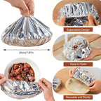 Atlaepetgear Aluminum Foil Heat Retaining Food Cover – Home & Dining Table Container Lid