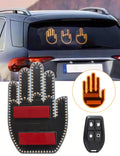 Krejova Car Finger Light with Remote, Hand Gesture Amber LED Light - 14 Modes for Road Rage Warning Signs Ideal Car Accessory