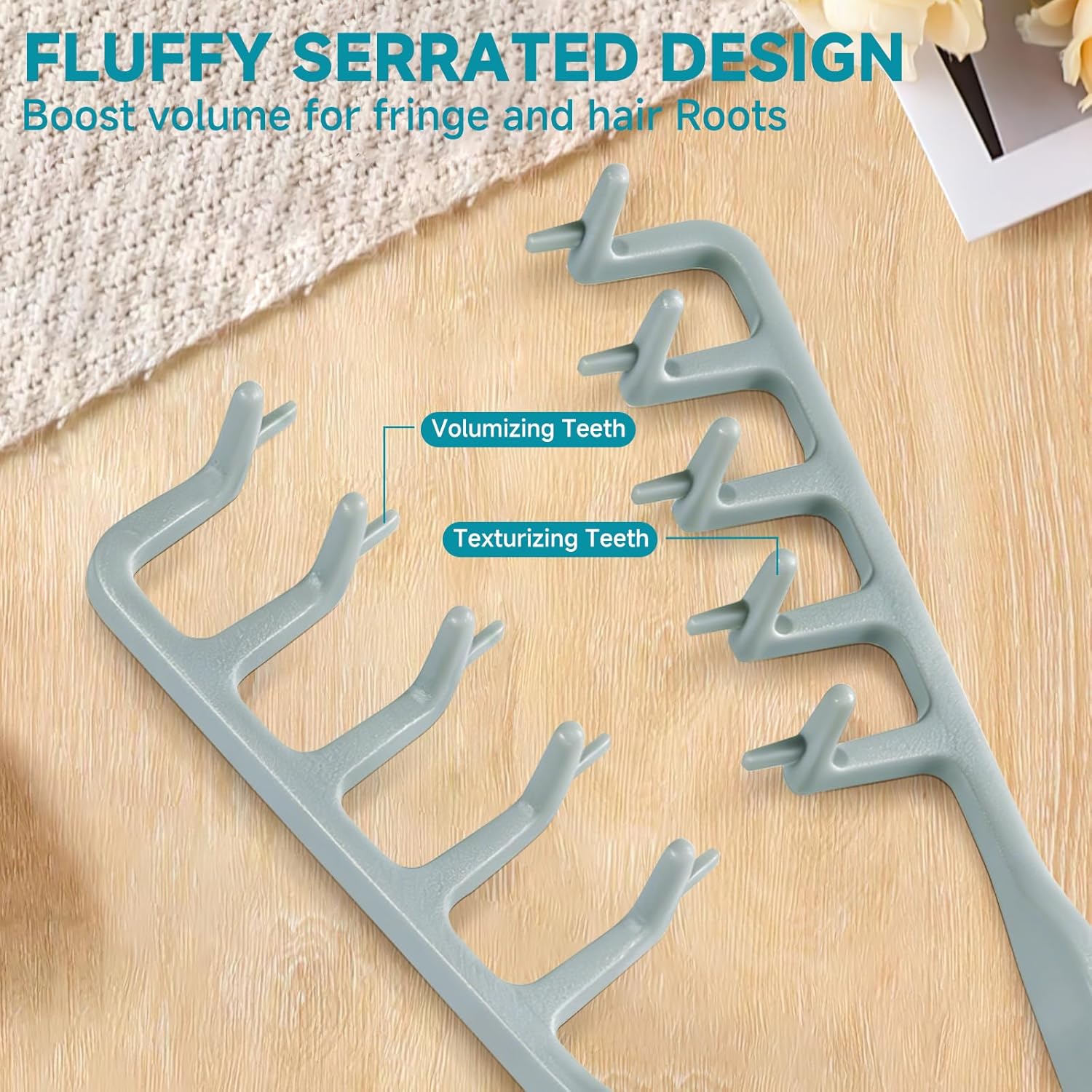 Doresty Voluminous Wide-toothed Hair Comb Men's Fluffy Texture
