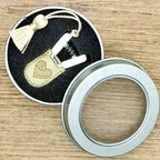 (🌲Christmas Hot Sale- 49% OFF) Artistic Mini Scissors✂️, 🎁Metal Storage Box + Leather Cover