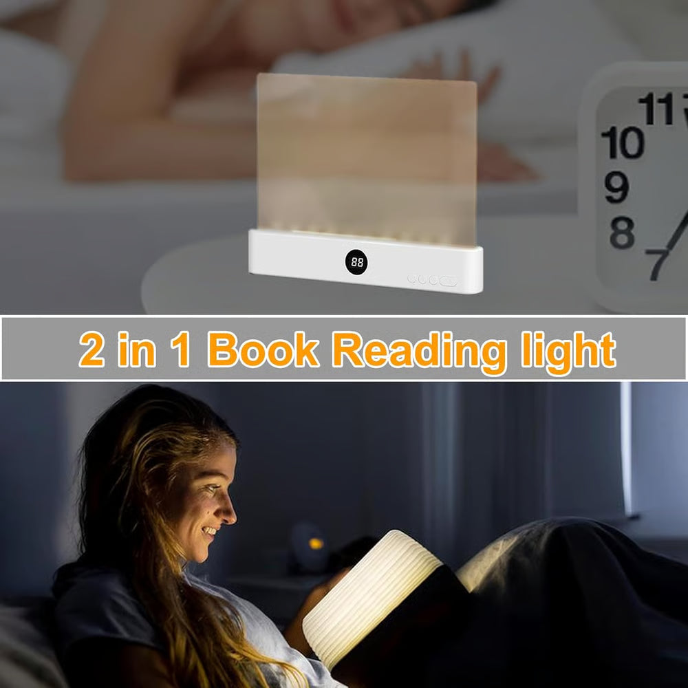 🌟 Rechargeable Clear LED Flat Book Lights