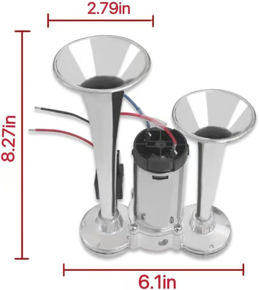 600DB Dual-Tone Metal Car Horn
