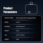 Comprisely Smart Auto Stop Charging Protector - AI Auto Disconnect 140W Fast Charger | Overcharge Protection for iPhone & Android