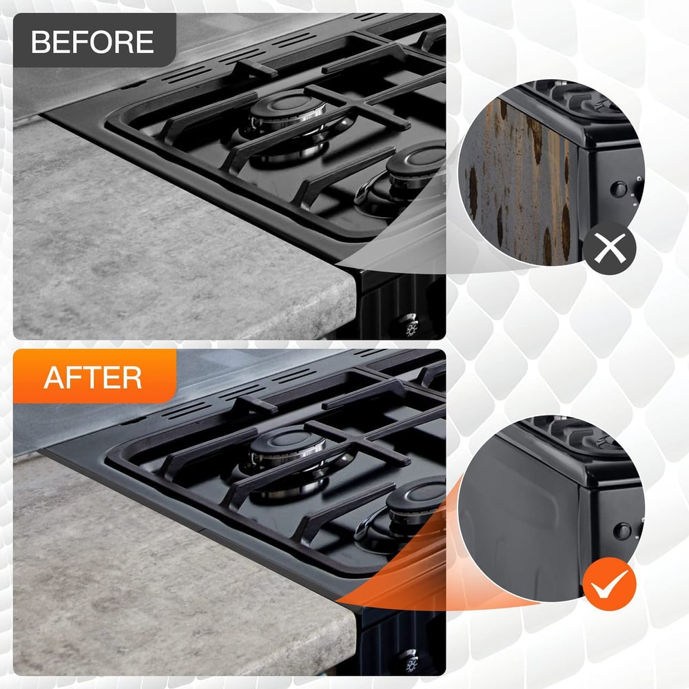 Imaginarye Retractable Stainless Steel Stove Gap Covers