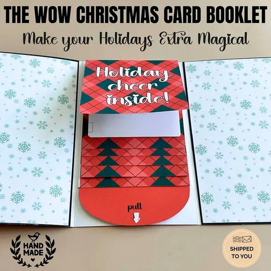 (🎄Early Christmas Sale - 49% OFF) Handmade Waterfall Christmas Gift Card Booklet