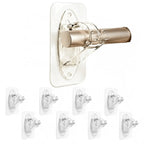 Fvaulity New Self Adhesive Rod Brackets, No Drill Needed Curtain Rod Holders