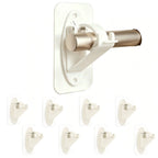 Fvaulity New Self Adhesive Rod Brackets, No Drill Needed Curtain Rod Holders