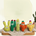 Latetleast Handmade Soft Cactus Kitten Chew Toys with Natural Catnip ( 5pcs )