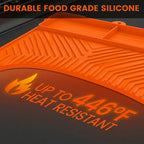 Relativelk Silicone Grill Side Shelf Mat