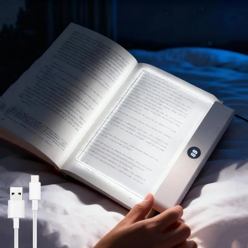 🌟 Rechargeable Clear LED Flat Book Lights