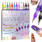 Shoplarke 12 Colors Graffiti Dotting Painting Marker Pen Kit