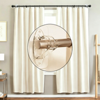Fvaulity New Self Adhesive Rod Brackets, No Drill Needed Curtain Rod Holders