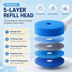 Keepholdly Hands-Free Flip-Top Disposable Toilet Brush