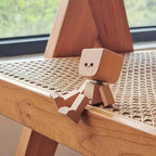 Mary Ackerman Shop Shaking Feet Wooden Doll - Sways with 12 Pcs Magnetic Expressions