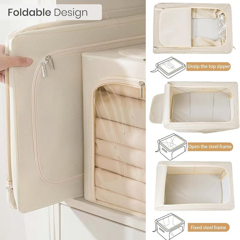 Atsworkshop™ Extra-Large Foldable Fabric Storage Bins