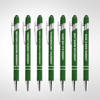 Retailgoodss Funny Stress-Relief Daily Quotes Metal Ballpoint Pen Set (7 Pcs)