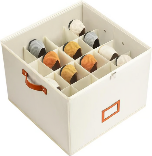 Admitety Shoe Organizer for Closet - BEIGE