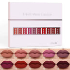 Ahlwo 10Pcs Liquid Matte Matt Lipstick Set