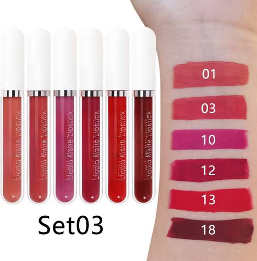 Ahlwo 10Pcs Liquid Matte Matt Lipstick Set 2