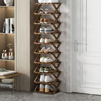 Doresty Wooden Collapsible Shoes Shelf: Space-Saving & Practical Design