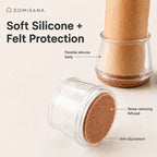 Domisana ClearGuard Chair Leg Protectors ( 12PCS )