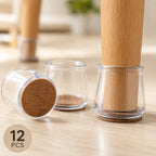 Domisana ClearGuard Chair Leg Protectors ( 12PCS )