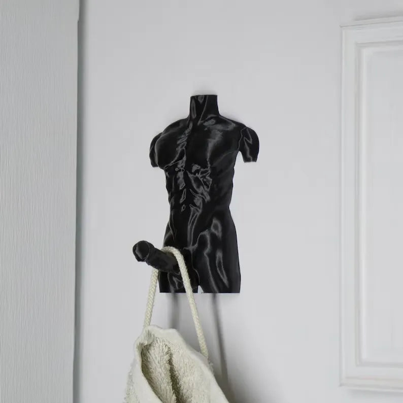 "Hung Hook" Fun Muscular Man Wall Hook