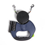 The Fur Lounge Dual Dog Leash with Anti-Tangle Rotation