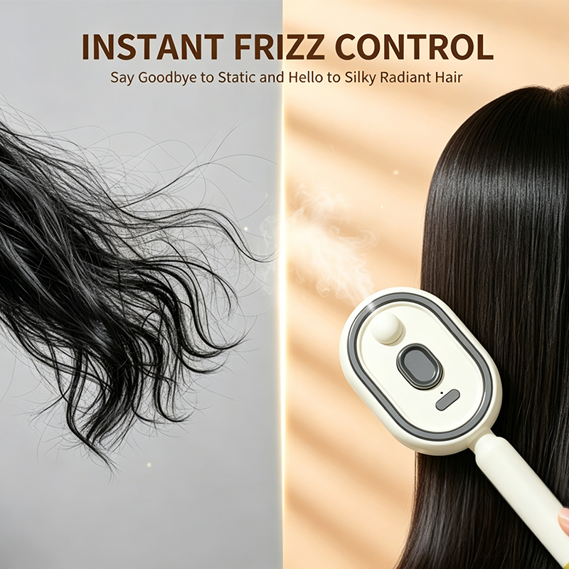 Thetendernorth Essential Oil Mist Comb, Anti-Tangle Electric Massage Brush