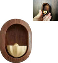 Feylona Wooden Door Chime – Handmade Walnut & Brass Door Opening Bell for Home Decor