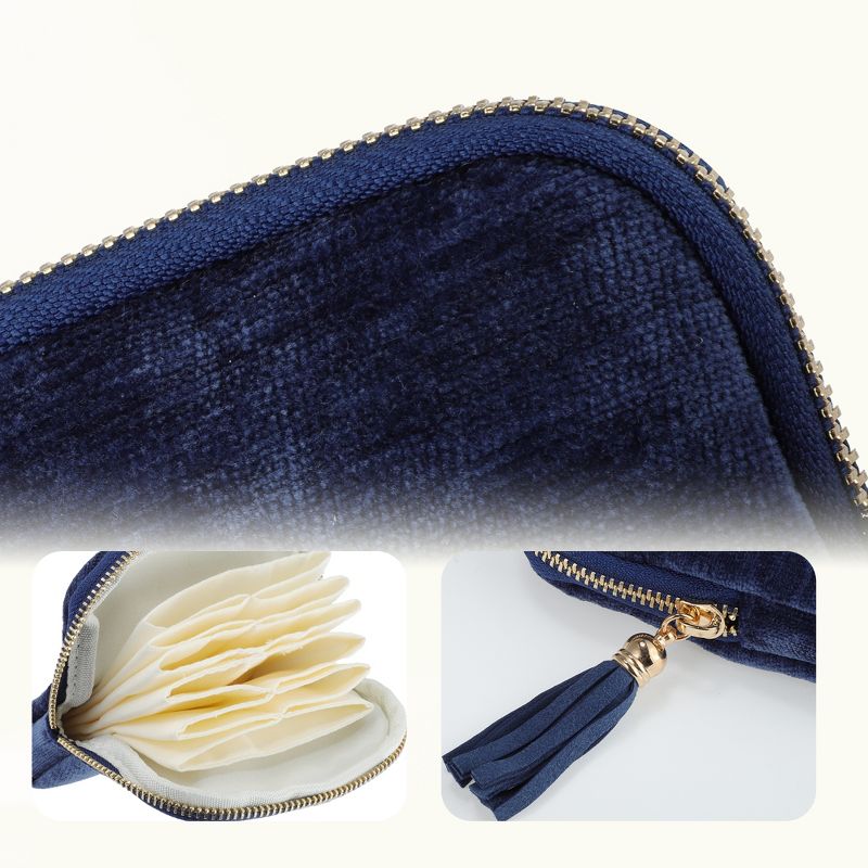 Tranqusy Jewelry Zippered Pocket Case