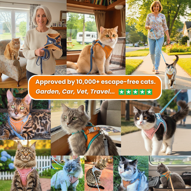 Pawras Escape-proof Cat Harness + Leash