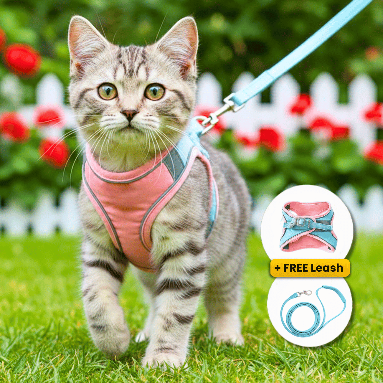 Pawras Escape-proof Cat Harness + Leash