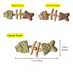 Hotjoiestore Catnip & Silvervine Chew ( 3pcs ) - Edible Dental Chew Toys for Cats/Kittens, with Catnip/Silvervine/Gall Fruit, Interactive for Indoor Cats - size
