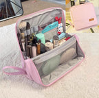 Doresty Standing Makeup Bag – Portable, Large Capacity